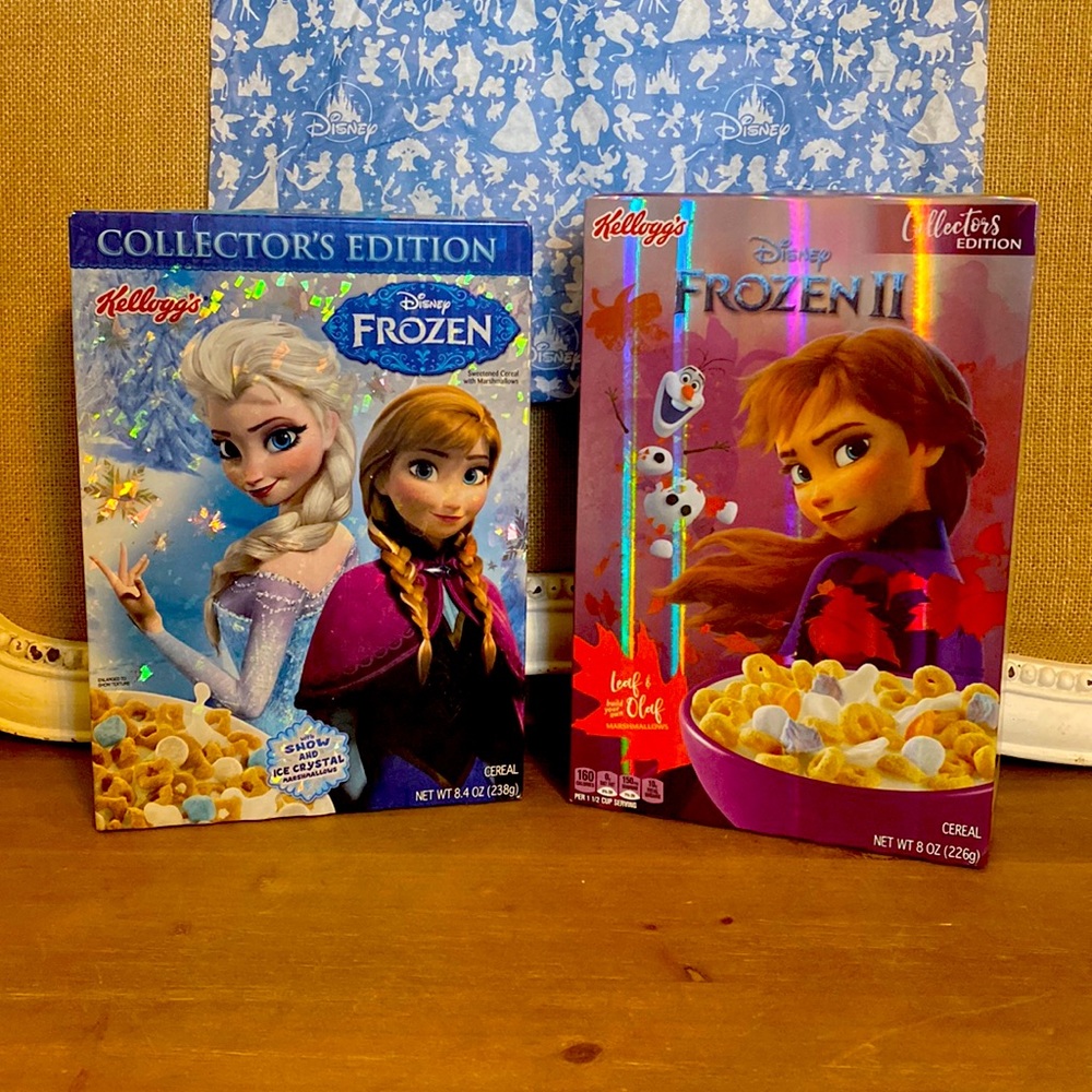 NIB Disney Frozen Collectors Edition Cereal Boxes